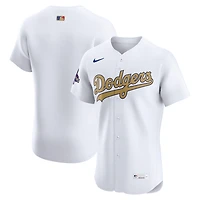 Men's Nike  White Los Angeles Dodgers 2025 Gold Collection Elite Jersey