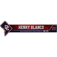 Henry Blanco Washington Nationals Player-Issued #35 Nameplate from the 2024 MLB Season