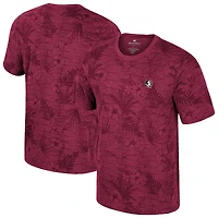 Men's Colosseum Garnet Florida State Seminoles Floral Printed T-Shirt
