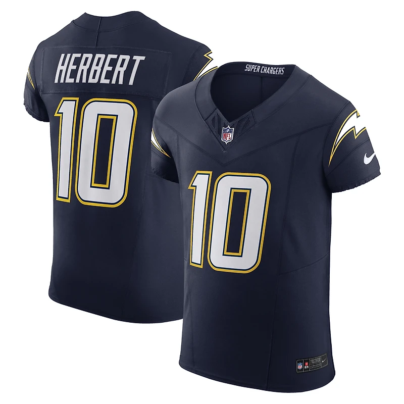 Men's Nike Justin Herbert Navy Los Angeles Chargers Alternate Super Vapor F.U.S.E. Elite Jersey