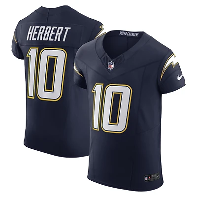 Men's Nike Justin Herbert Navy Los Angeles Chargers Alternate Super Vapor F.U.S.E. Elite Jersey