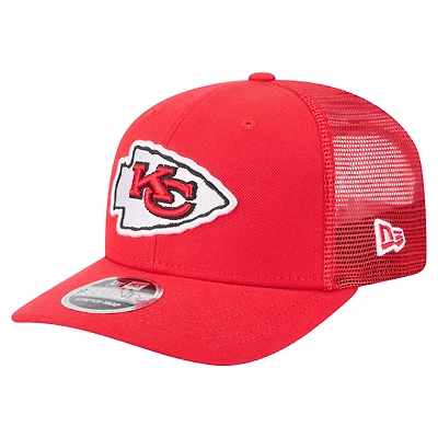 Men's New Era  Red Kansas City Chiefs Team Collection 9SEVENTY Stretch-Snap Adjustable Hat