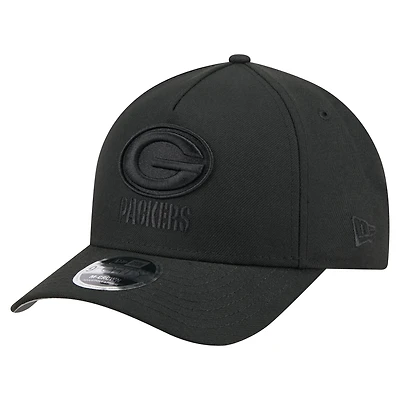 Men's New Era  Black Green Bay Packers Team Collection 9FORTY M-Crown A-Frame Adjustable Hat