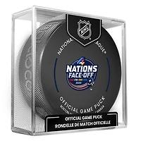 Inglasco 2025 4 Nations Face-Off Official Game Puck
