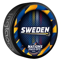 Inglasco Sweden 2025 4 Nations Face-Off Hockey Puck
