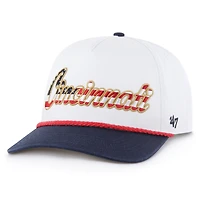 Men's '47 White Cincinnati Bengals Patriotic Overhand Hitch Adjustable Hat