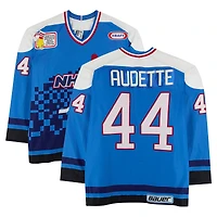 Donald Audette Team Quebec Game-Used #44 Blue Bauer Jersey from the 1994 NHL 4 on 4 Challenge