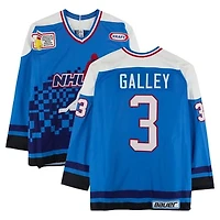 Garry Galley Team Quebec Game-Used #3 Blue Bauer Jersey from the 1994 NHL 4 on 4 Challenge