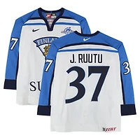 Jarkko Ruutu Team Finland Game-Used #37 White Nike Jersey from the 2004 World Cup of Hockey