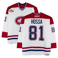 Marcel Hossa Montreal Canadiens Game-Used #81 White CCM Jersey from the 2003 NHL YoungStars Game