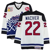 Norm Maciver Team Ontario Game-Used #22 White Bauer Jersey from the 1994 NHL 4 on 4 Challenge