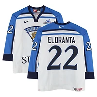 Mikko Eloranta Team Finland Game-Used #22 White Nike Jersey from the 2004 World Cup of Hockey