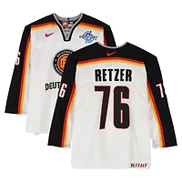 Stephan Retzer Team Germany Game-Used #76 White Nike Jersey vs. Team Czech Republic on September 3 during the 2004 World Cup of Hockey