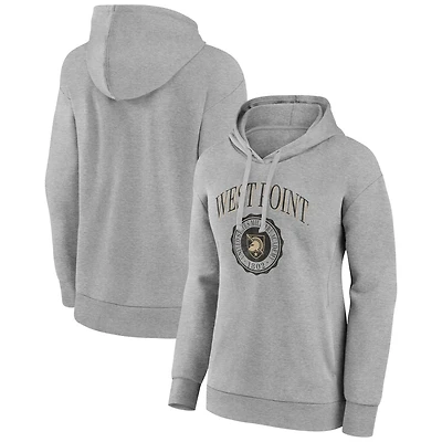 Women's Gray Army Black Knights State Arch Pullover Hoodie
