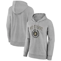 Women's Gray Army Black Knights State Arch Pullover Hoodie