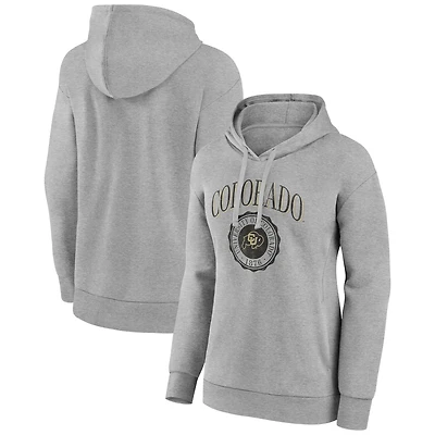 Women's Gray Colorado Buffaloes State Arch Pullover Hoodie
