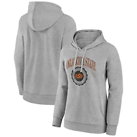 Women's Gray Oklahoma State Cowboys State Arch Pullover Hoodie