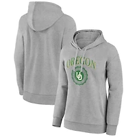 Women's Gray Oregon Ducks State Arch Pullover Hoodie