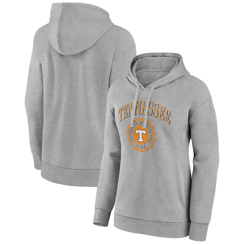 Women's Gray Tennessee Volunteers State Arch Pullover Hoodie