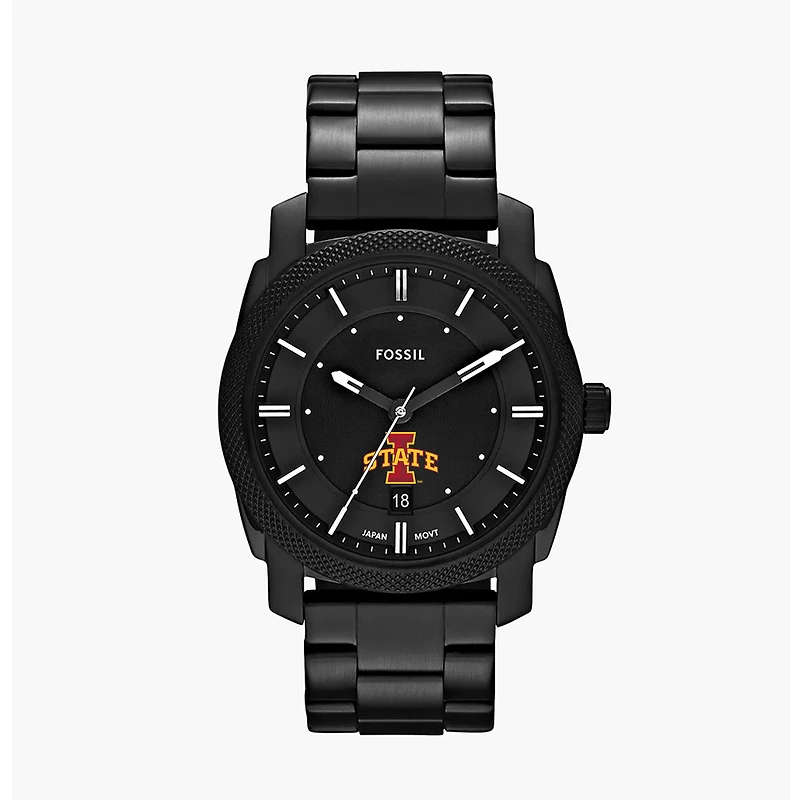 Men's Fossil Iowa State Cyclones Machine Stainless Steel Watch