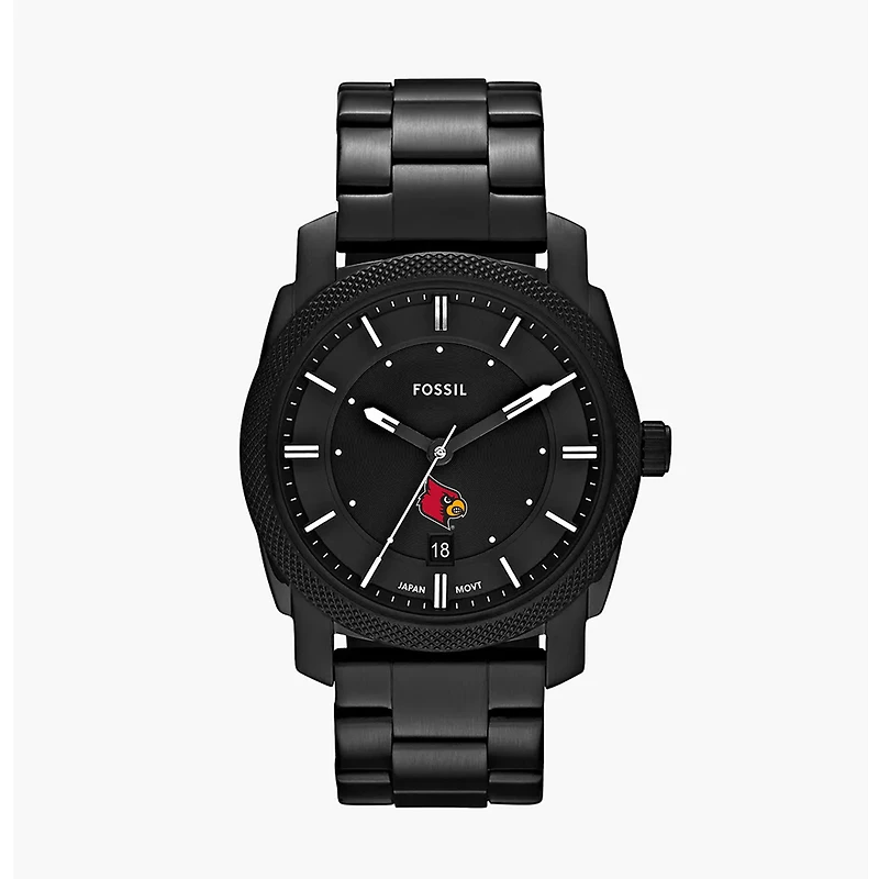 Men's Fossil Louisville Cardinals Machine Stainless Steel Watch