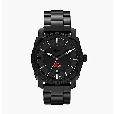 Men's Fossil Louisville Cardinals Machine Stainless Steel Watch