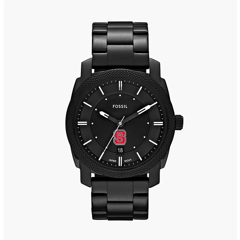 Men's Fossil NC State Wolfpack Machine Stainless Steel Watch