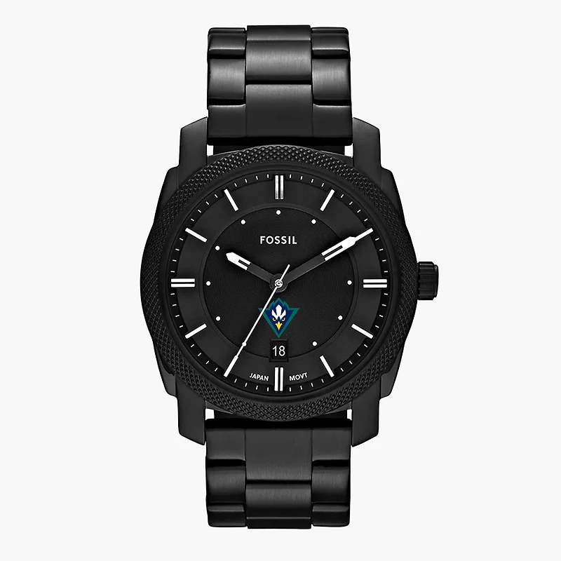 Men's Fossil UNC Wilmington Seahawks Machine Stainless Steel Watch