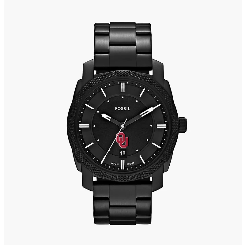 Men's Fossil Oklahoma Sooners Machine Stainless Steel Watch