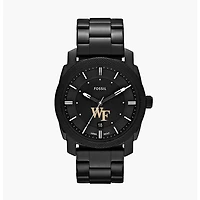 Men's Fossil Wake Forest Demon Deacons Machine Stainless Steel Watch