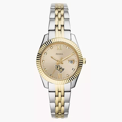Women's Fossil UCF Knights Scarlette Two-Tone Stainless Steel Watch