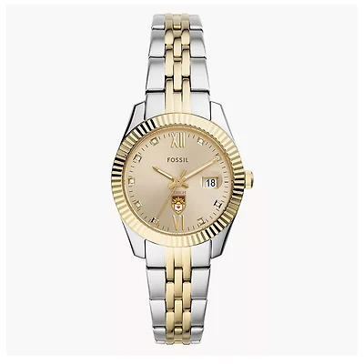 Women's Fossil Lehigh Mountain Hawks Scarlette Two-Tone Stainless Steel Watch