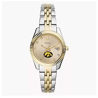 Women's Fossil Iowa Hawkeyes Scarlette Two-Tone Stainless Steel Watch