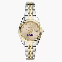 Women's Fossil LSU Tigers Scarlette Two-Tone Stainless Steel Watch