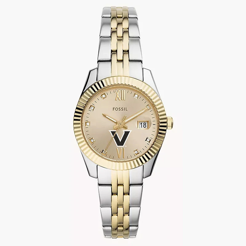 Women's Fossil Vanderbilt Commodores Scarlette Two-Tone Stainless Steel Watch