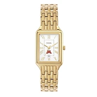 Women's Fossil Minnesota Golden Gophers Raquel Stainless Steel Watch