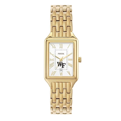 Women's Fossil Wake Forest Demon Deacons Raquel Stainless Steel Watch