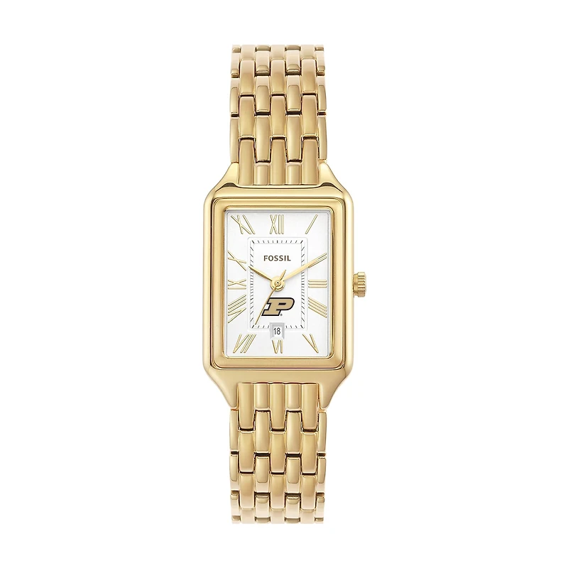 Women's Fossil Purdue Boilermakers Raquel Stainless Steel Watch