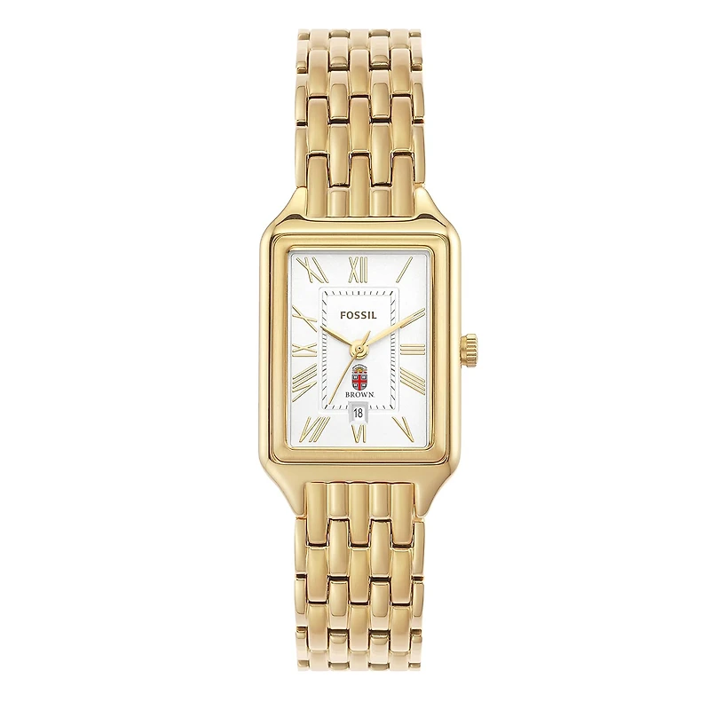 Women's Fossil Brown Bears Raquel Stainless Steel Watch