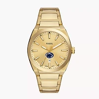 Men's Fossil  Gold Penn State Nittany Lions Everett Three-Hand Date Stainless Steel Watch