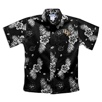 Youth Vive La Fete  Black UCF Knights Hawaiian Print Button-Down Shirt