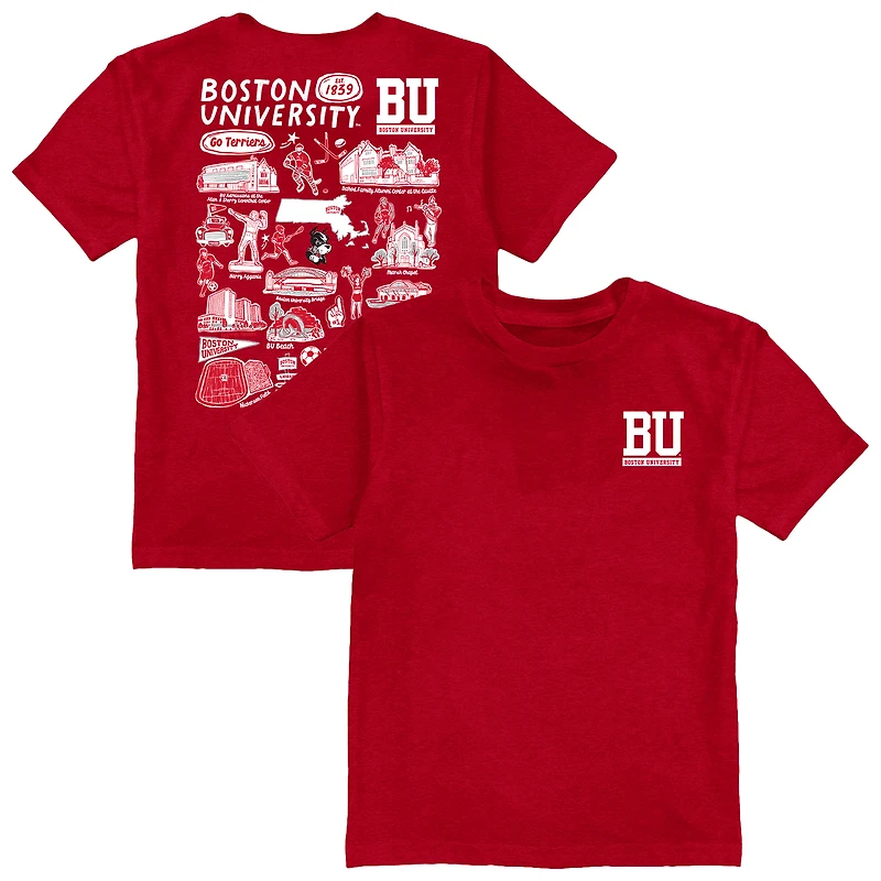 Toddler Vive La Fete Scarlet Boston University Impressions Artwork T-Shirt