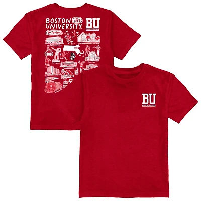 Toddler Vive La Fete Scarlet Boston University Impressions Artwork T-Shirt