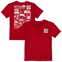 Toddler Vive La Fete Scarlet Boston University Impressions Artwork T-Shirt