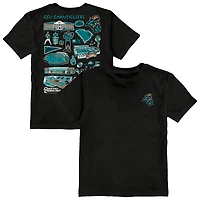 Toddler Vive La Fete Black Coastal Carolina Chanticleers Impressions Artwork T-Shirt
