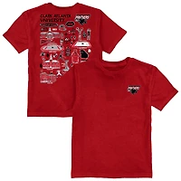Toddler Vive La Fete Red Clark Atlanta University Panthers Impressions Artwork T-Shirt