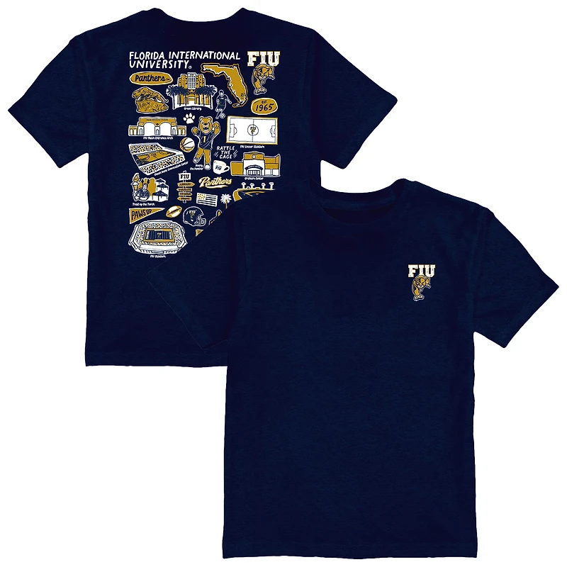 Toddler Vive La Fete Navy FIU Panthers Impressions Artwork T-Shirt