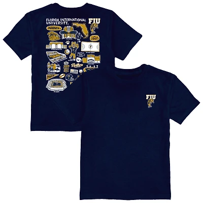 Toddler Vive La Fete Navy FIU Panthers Impressions Artwork T-Shirt