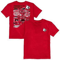 Toddler Vive La Fete Red Louisville Cardinals Impressions Artwork T-Shirt
