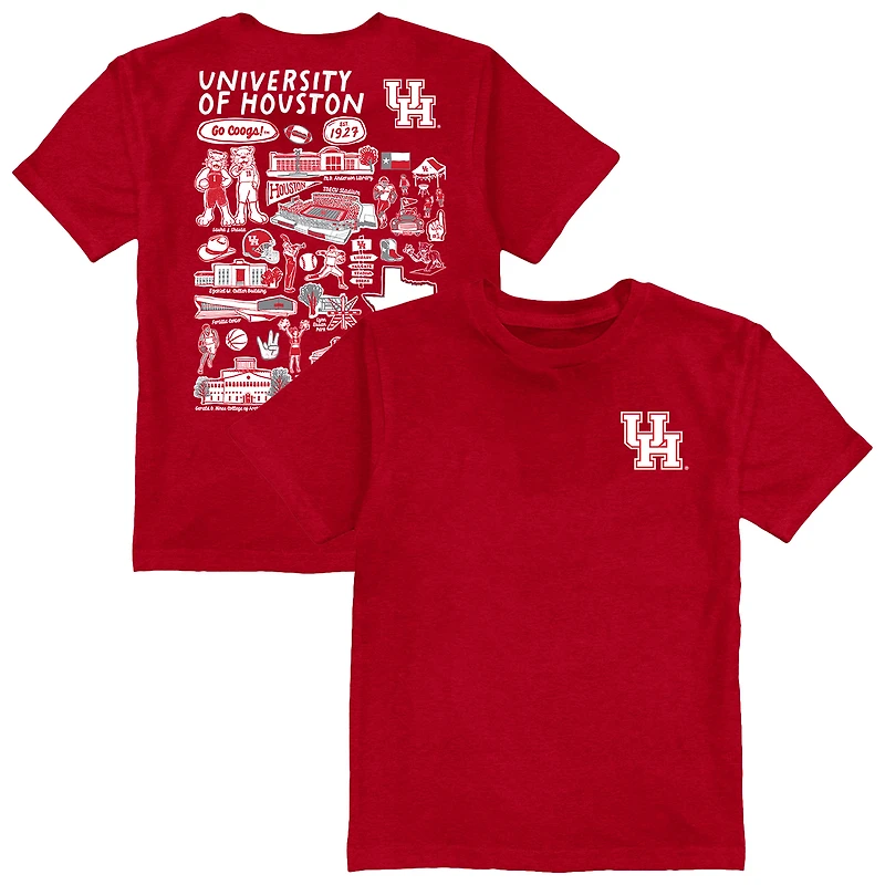 Toddler Vive La Fete Red Houston Cougars Impressions Artwork T-Shirt